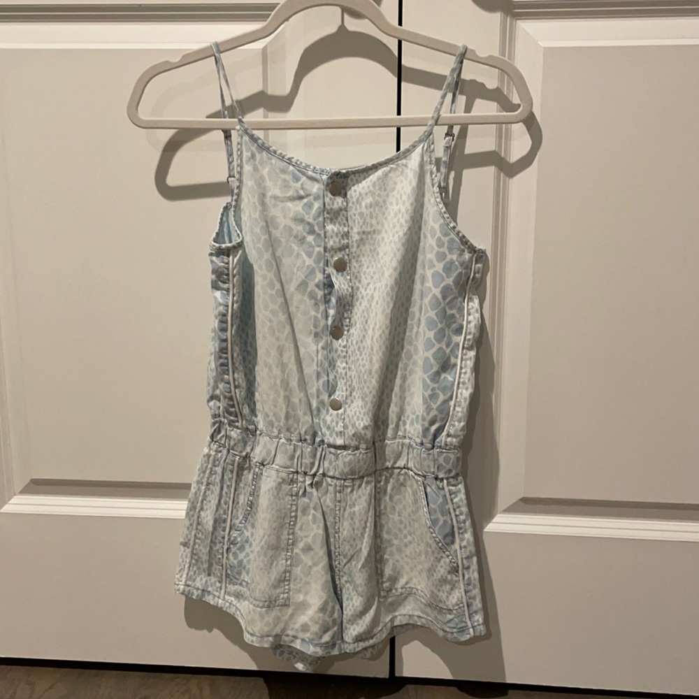 Vintage Havana denim snake print romper